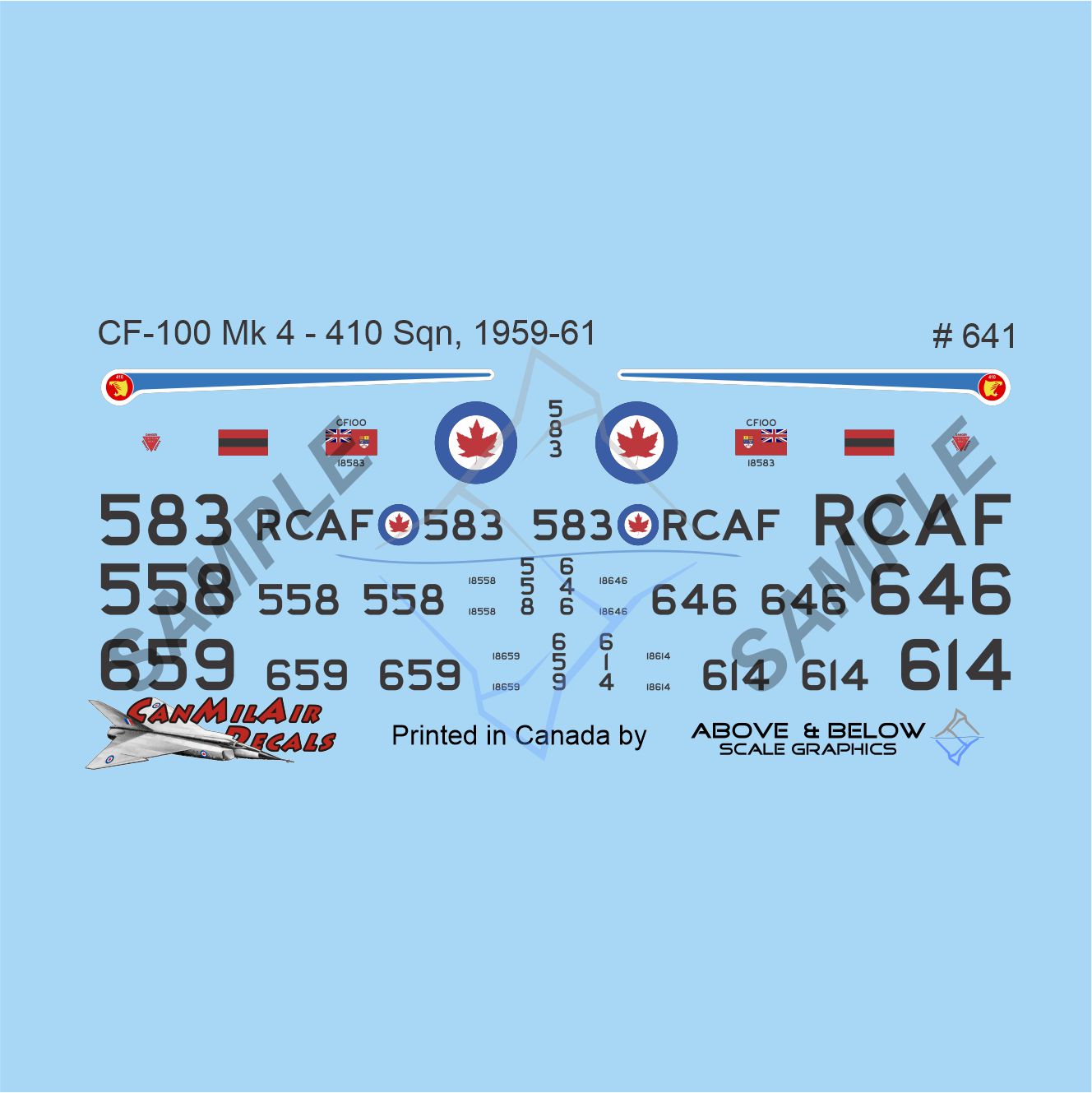 641 - Avro CF-100 Canuck Mk. 5 - 410 Sqn (1959-61)