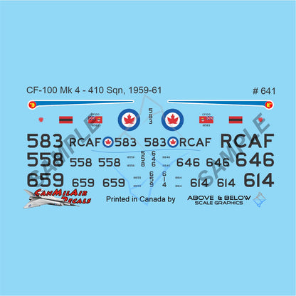 641 - Avro CF-100 Canuck Mk. 5 - 410 Sqn (1959-61)