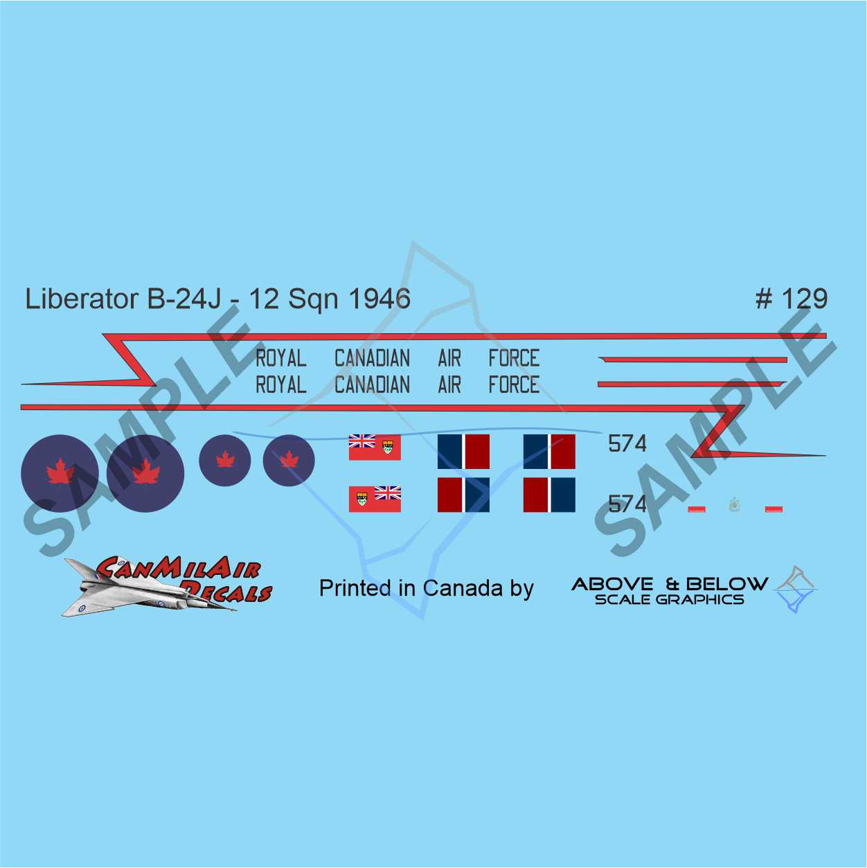 129 - Consolidated B-24J Liberator - 12 Sqn - VIP (1946)