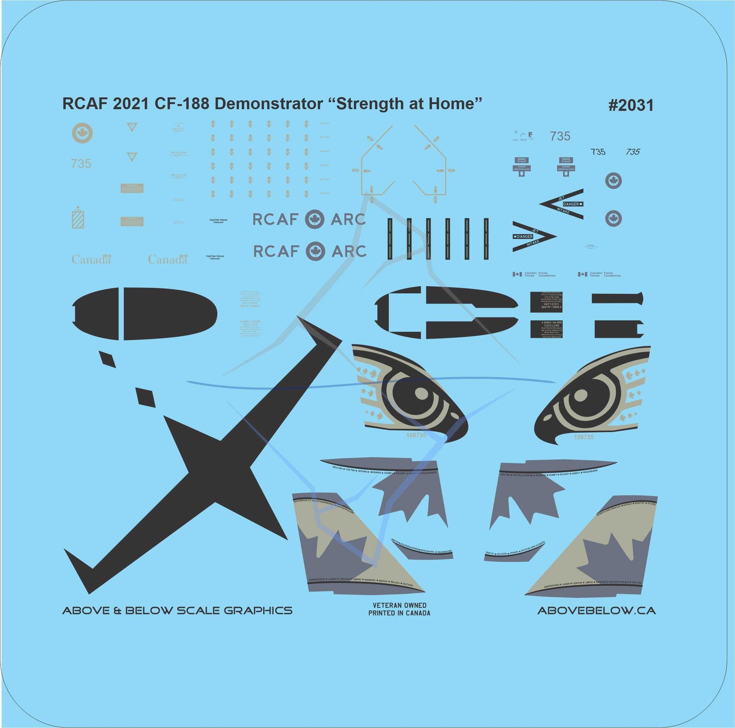 2031 - McDonnell CF-188 "Strength at Home" 2021 Demonstrator