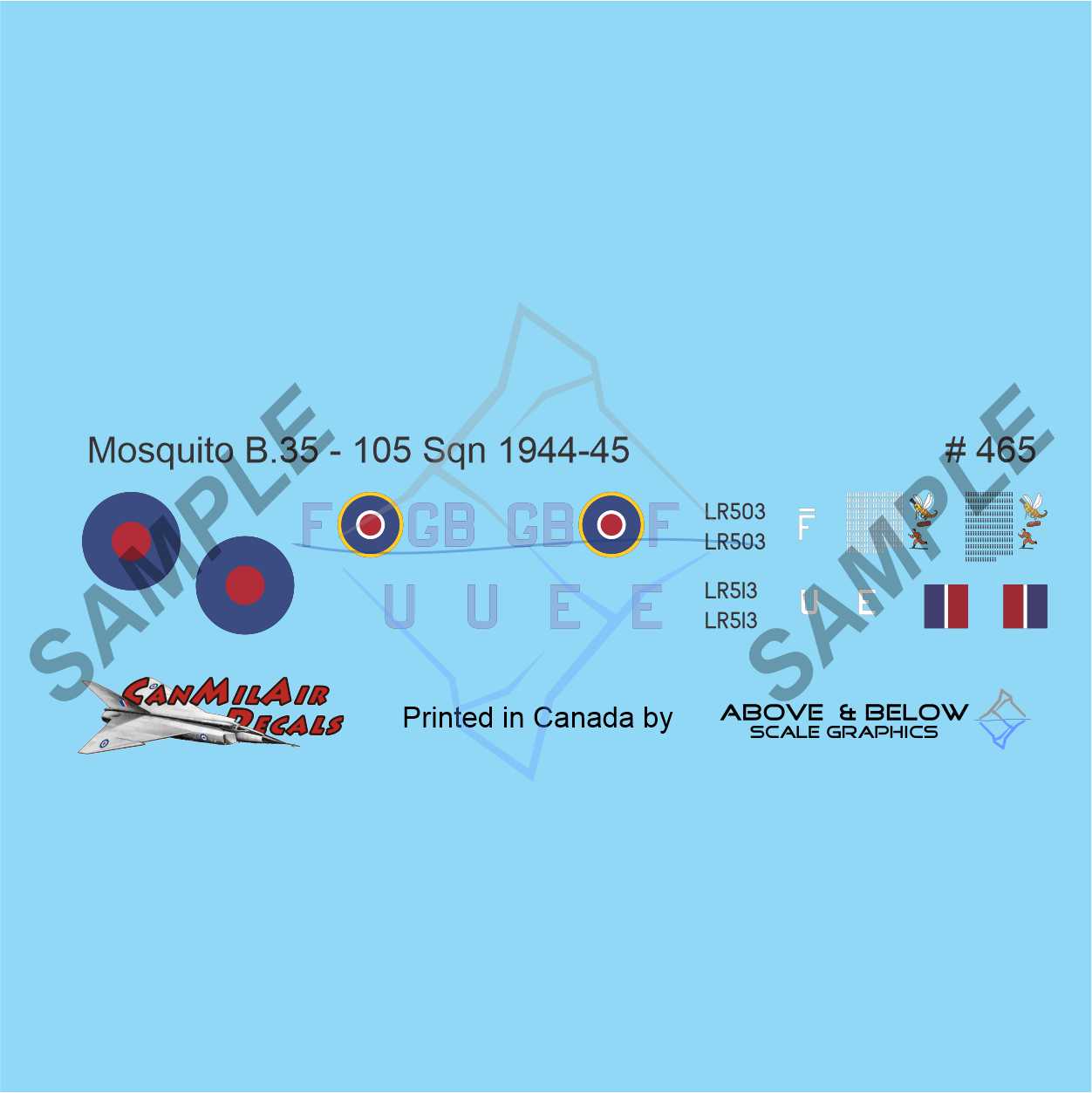 465 - DeHavilland DH.98 B.35 Mosquito - 105 Sqn "F for Freddie" - Calgary 1945
