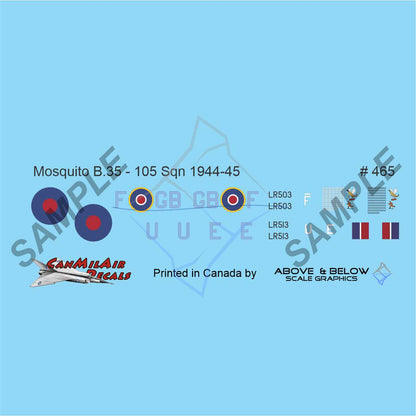 465 - DeHavilland DH.98 B.35 Mosquito - 105 Sqn "F for Freddie" - Calgary 1945