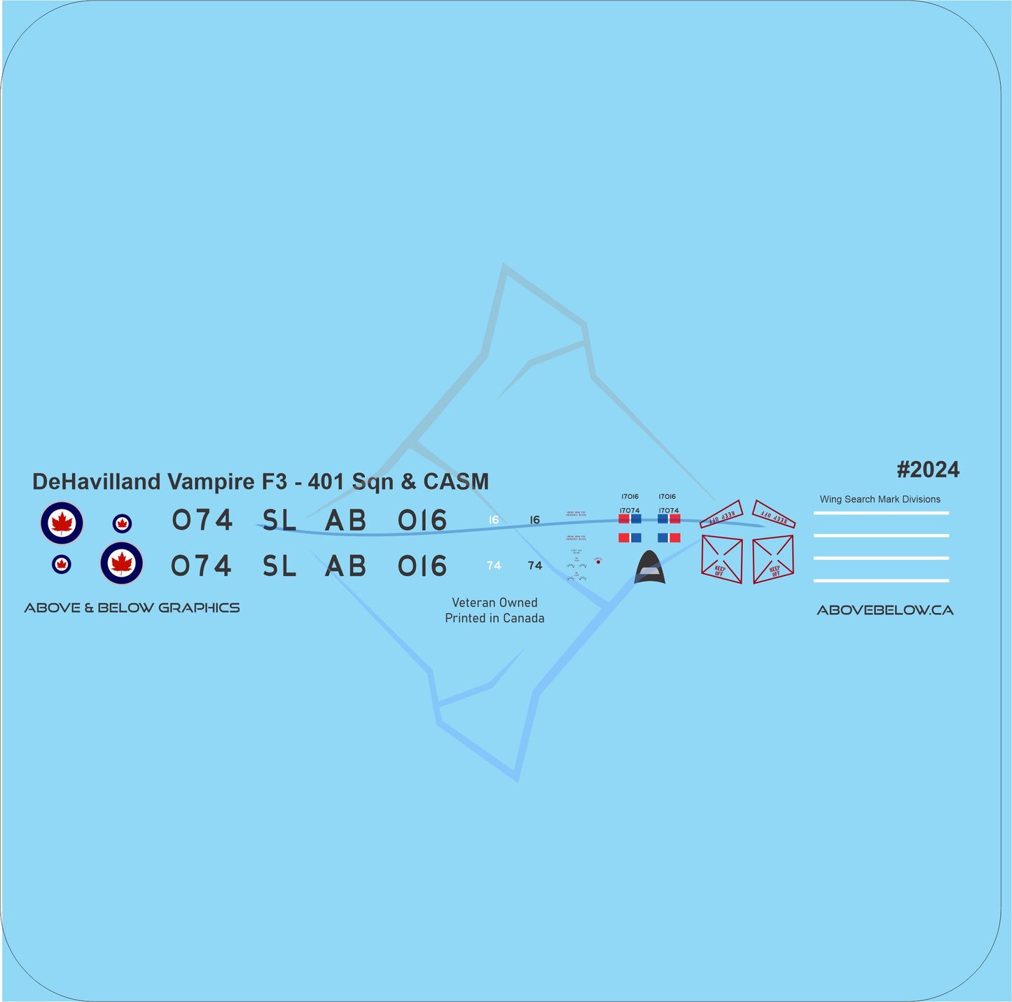 2024 - DeHavilland Vampire - 401 Sqn and CASM
