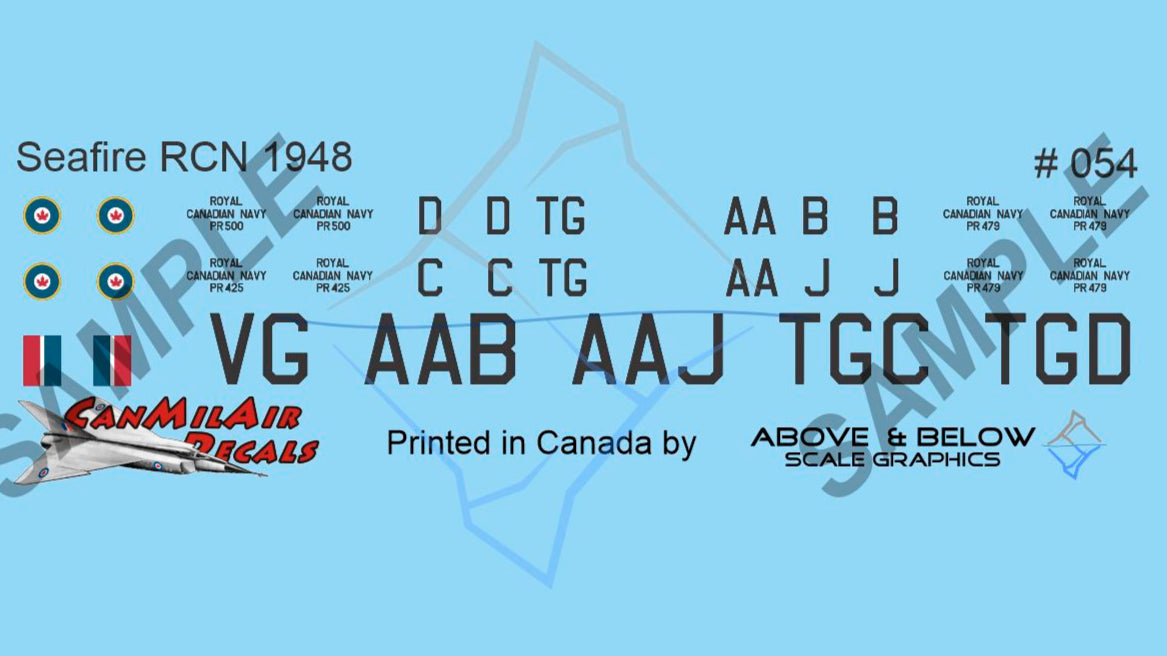 054 - Supermarine Seafire - RCN 883 Sqn (1948)