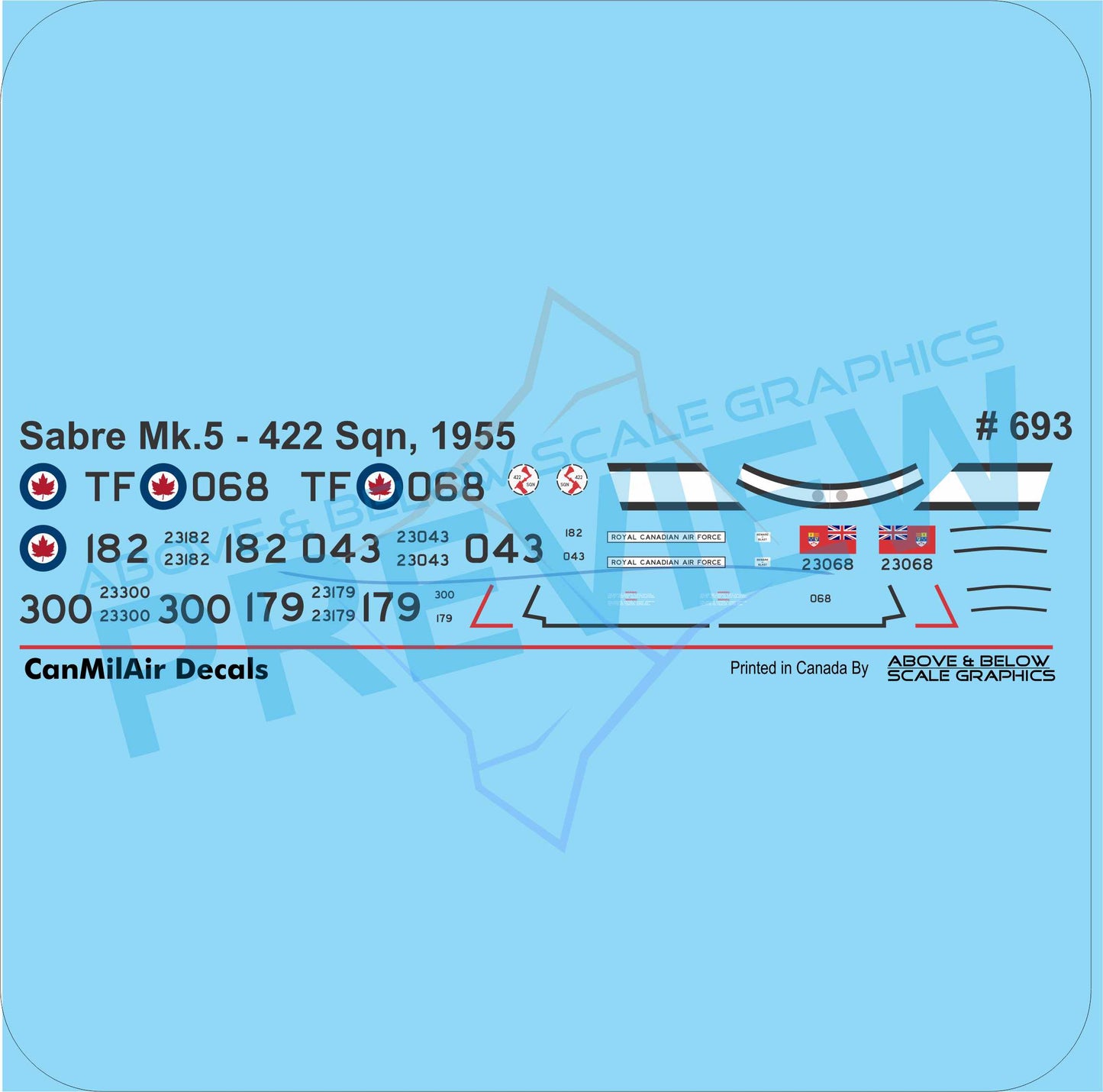 693 - Canadair Sabre Mk.5 - 422 Sqn