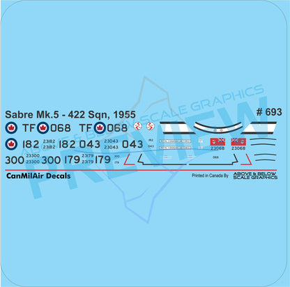 693 - Canadair Sabre Mk.5 - 422 Sqn