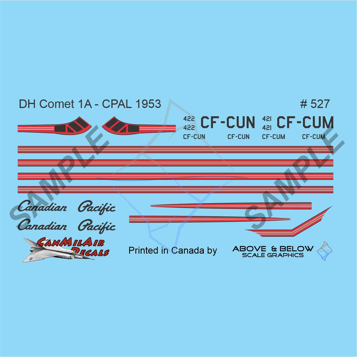 527 - DeHavilland DH-106 Mk.1A Comet - Canadian Pacific Air Lines