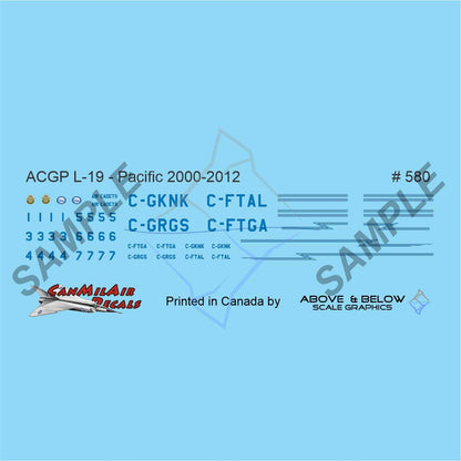 580 - Cessna L19A/E Bird Dog - ACGP Pacific Region (2000-2012)