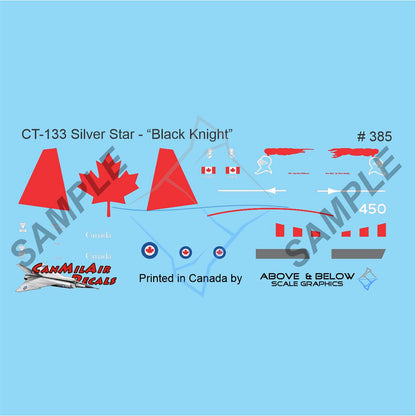 385 - Canadair CT-133 Silver Star - "Black Knight"