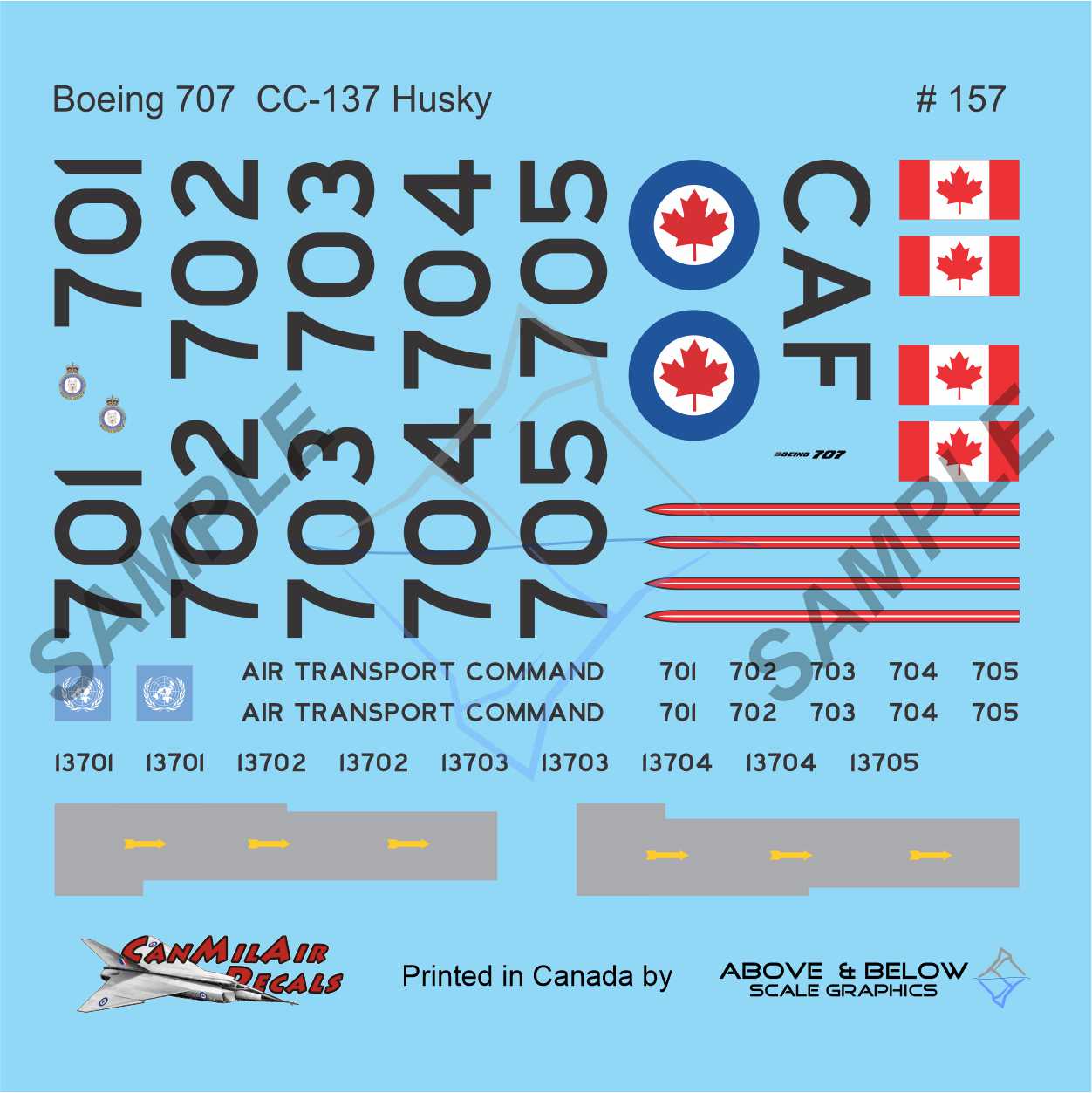 157 - Boeing CC-137 Husky - MASTER SET