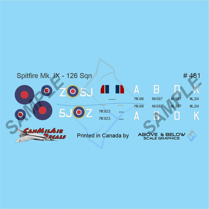 481 - Supermarine Spitfire Mk.IX - 126 Sqn (1944)