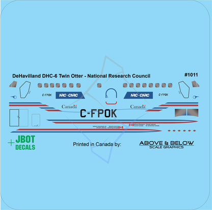 1011 - DeHavilland DHC-6 Twin Otter - National Research Council