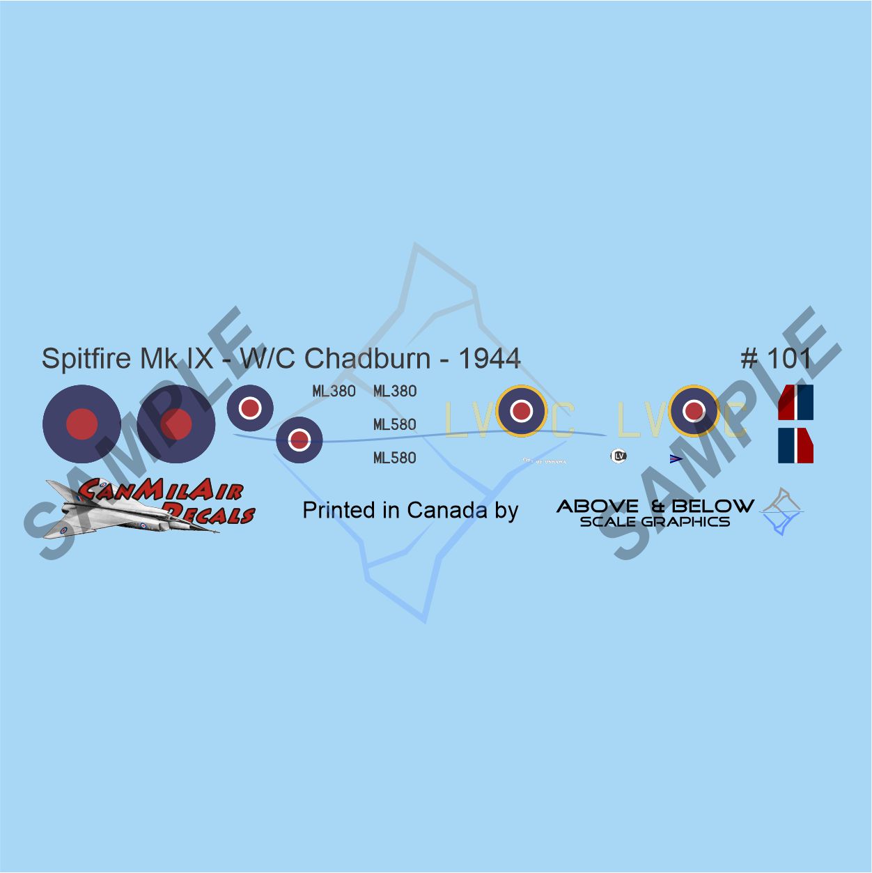 101 - Spitfire Mk. IX  - WCO Lloyd Chadburn DFC MM (1944)