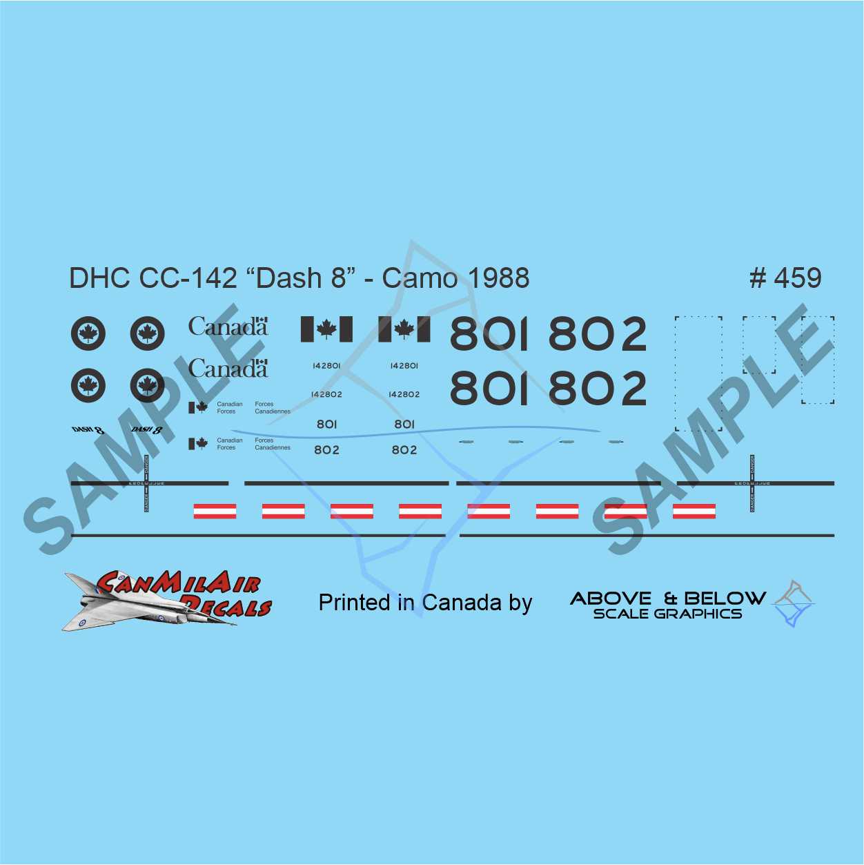 459 - DeHavilland Canada CC-142 "Dash-8" - Camouflage (1987-1993)