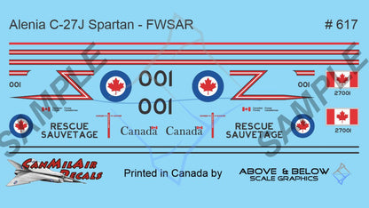 617 - Alenia C-27J Spartan - FWSAR Proposal