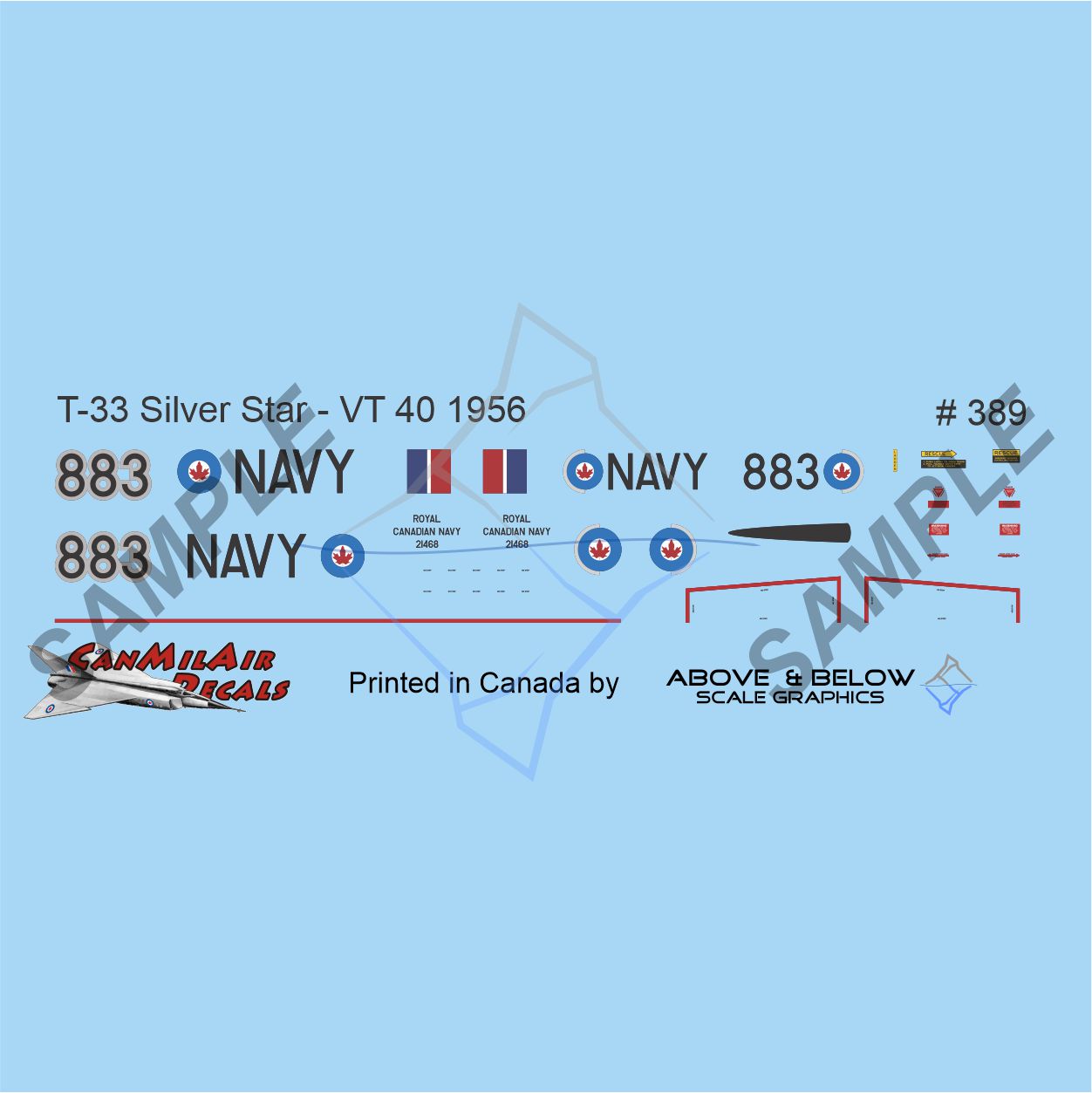 389 - Canadair T-33 Silver Star- RCN VT-40 (1956)