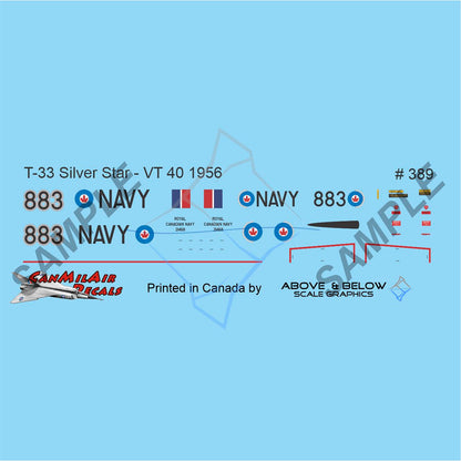 389 - Canadair T-33 Silver Star- RCN VT-40 (1956)