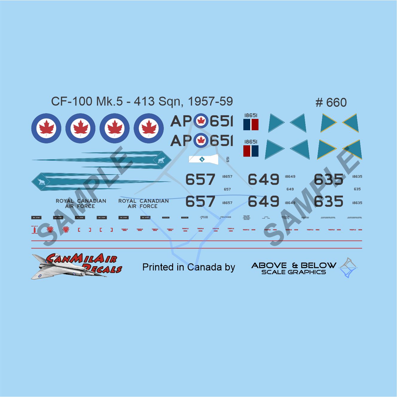 660- Avro CF-100 Canuck Mk. 5 - 413 Sqn (1957-1959)