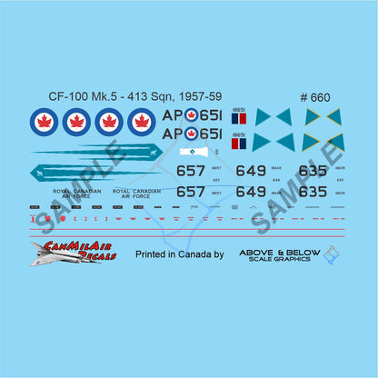 660- Avro CF-100 Canuck Mk. 5 - 413 Sqn (1957-1959)