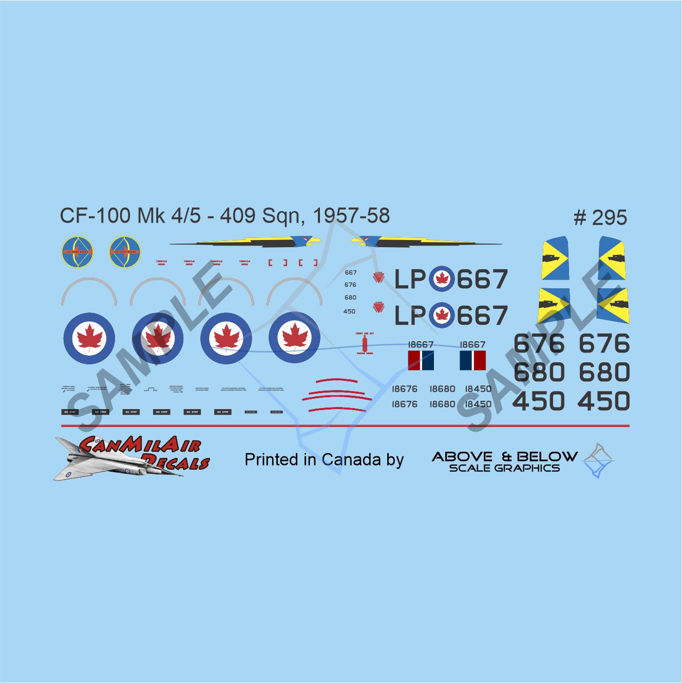 295 - Avro CF-100 Canuck Mk.4/5 - 409 Sqn (1957-58)