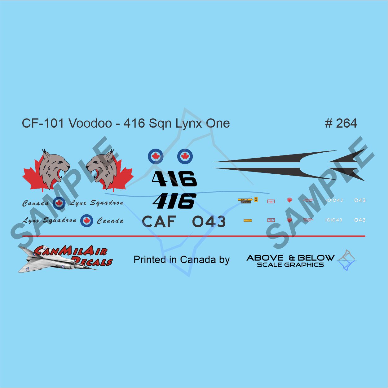 264 - McDonnell CF-101B Voodoo - 416 Sqn - Special: Lynx One (1984)