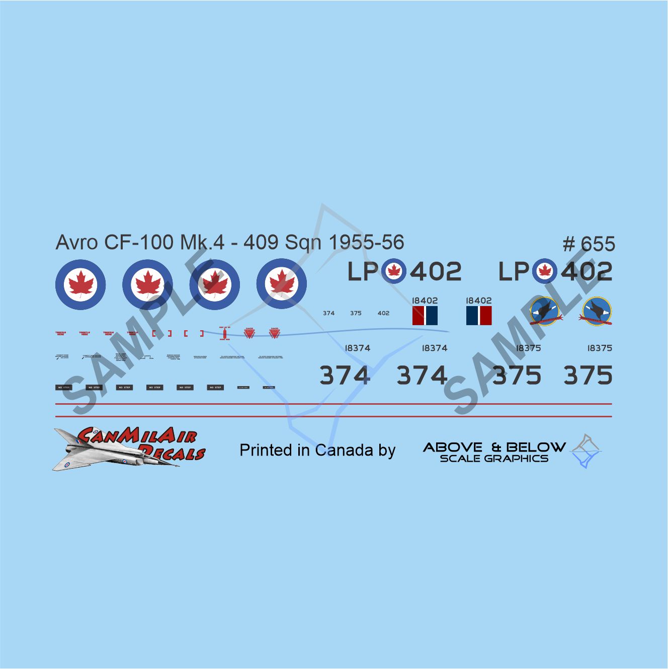 655- Avro CF-100 Canuck Mk. 4 - 409 Sqn (1955-56)
