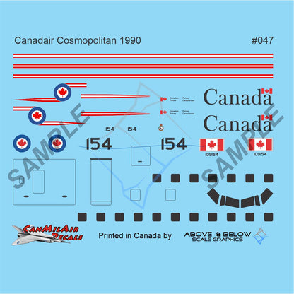 047 - Canadair CC-109 Cosmopolitan - 412 Sqn (1990)