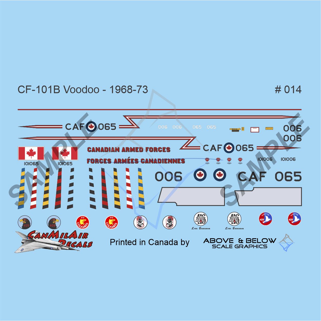 014 - McDonnell CF-101B Voodoo - 425 Sqn (1972)