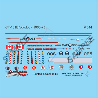 014 - McDonnell CF-101B Voodoo - 425 Sqn (1972)