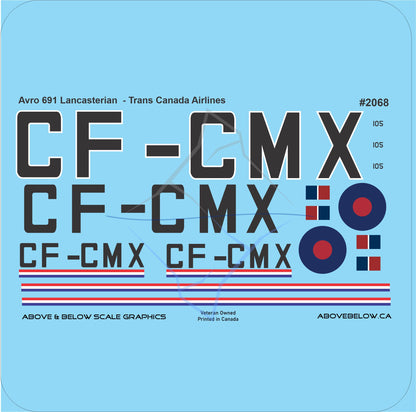 2068 - Avro 691 Lancastrian - Trans Canada Airlines