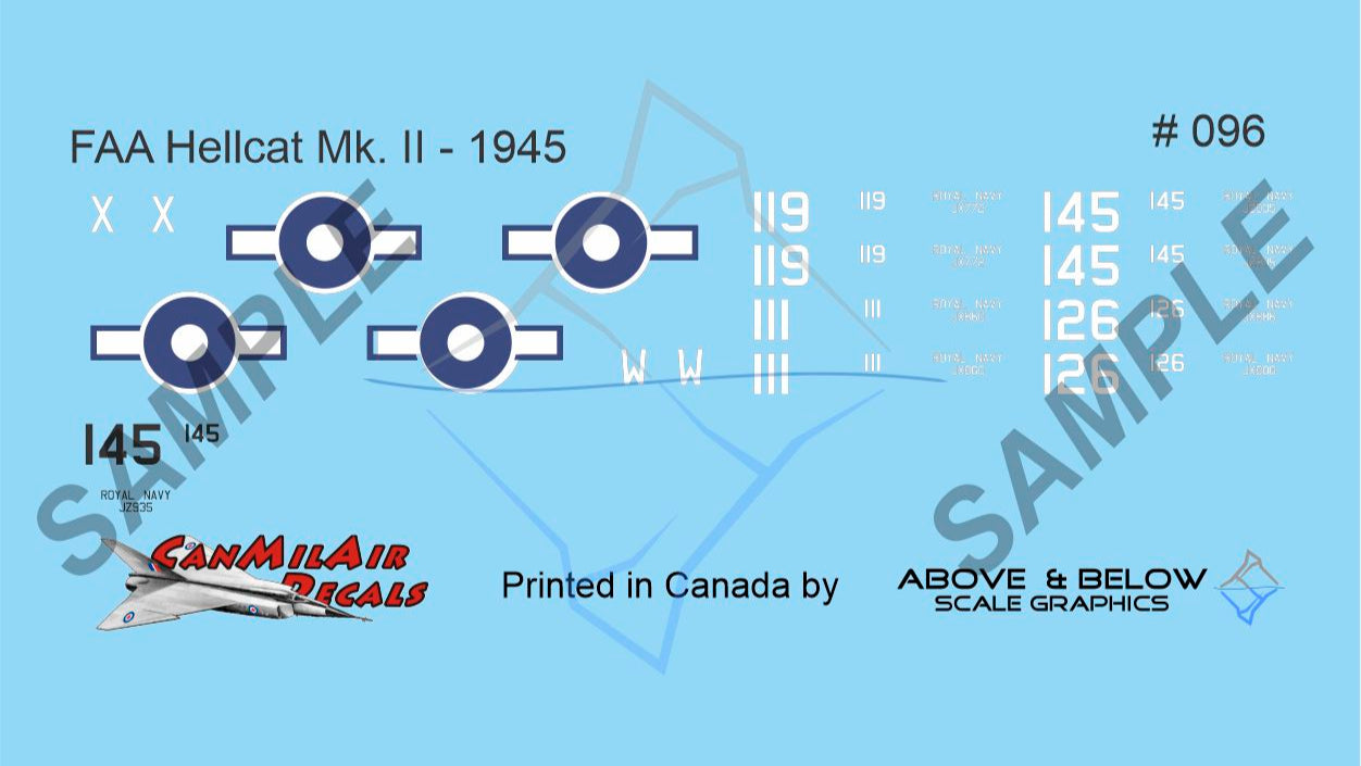 096 - Grumman Hellcat Mk II - 1844 Sqn - Lt Bill Atkinson
