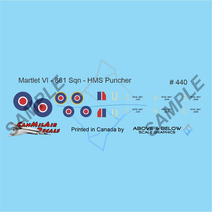 440 Grumman Martlet VI - 881 Sqn HMS Puncher