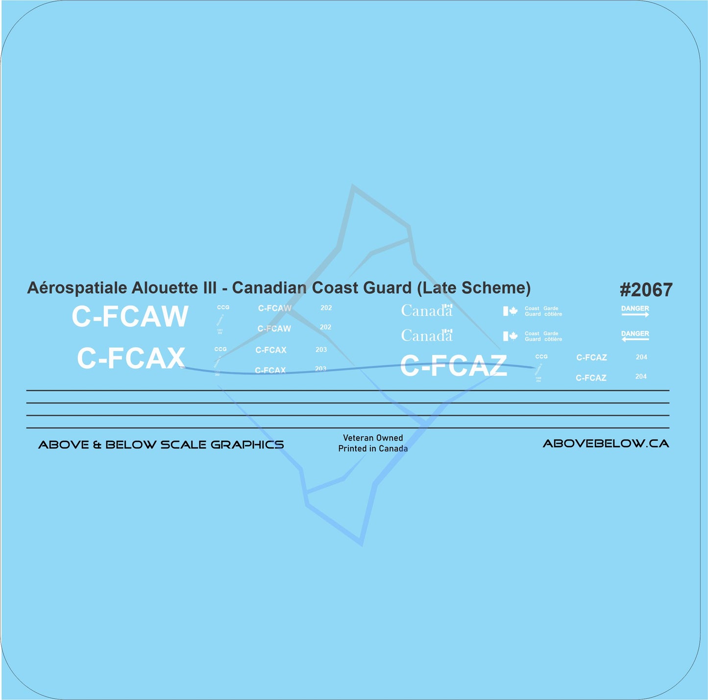 2067 - Aérospatiale Alouette III - Canadian Coast Guard (Late Scheme)