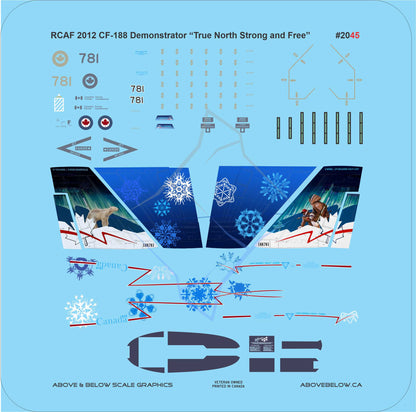 2045 - McDonnell CF-188 "True North Strong and Free" 2012 Demonstrator