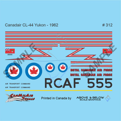 312 - Canadair CL-44 Yukon (1962) S/N: 15555