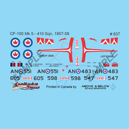 637 -  Avro CF-100 Canuck Mk. 4/5 - 410 Sqn (1957-59)