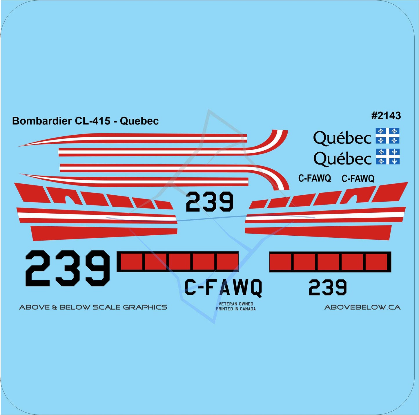2143 - Bombardier CL-415 Super Scooper -  Quebec