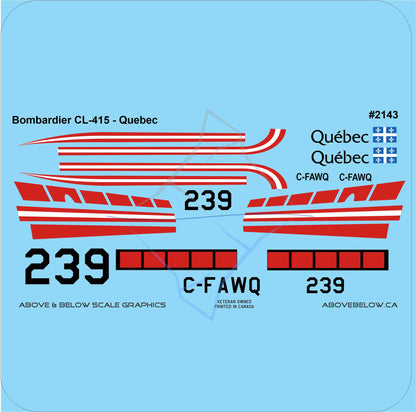 2143 - Bombardier CL-415 Super Scooper -  Quebec