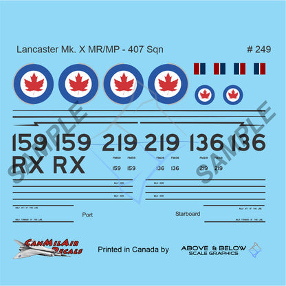 249 - Avro Lancaster Mk.X - 407 Sqn