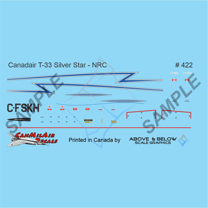 422 - Canadair CT-133 Silver Star - National Research Council