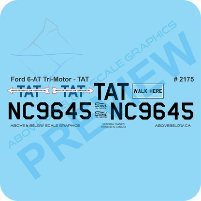 2175 - Ford 6AT Trimotor - Trans World Airlines - Blue Livery