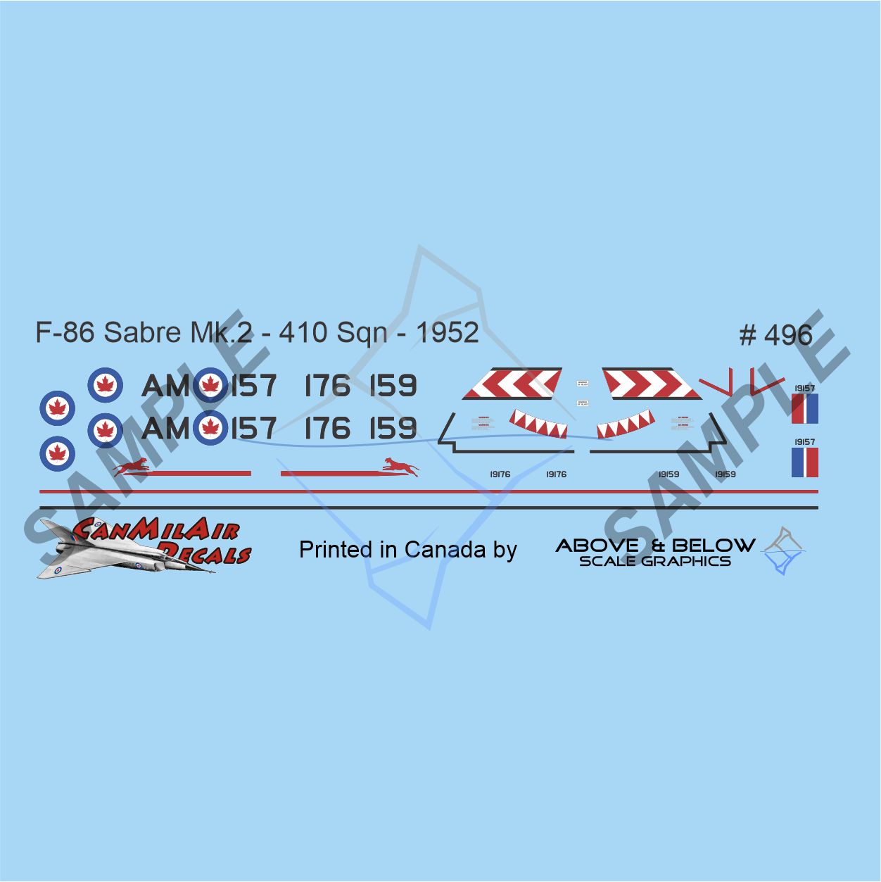 496 - Canadair Sabre Mk. 2 - 1 Wing (1952-53)
