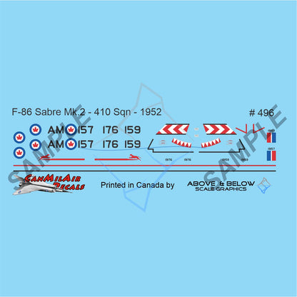 496 - Canadair Sabre Mk. 2 - 1 Wing (1952-53)